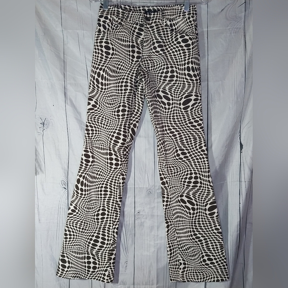 Motel Rocks Pants - Motel Rocks Jopan Indie Boho Trouser Optic Polka Pants Size XS NWT